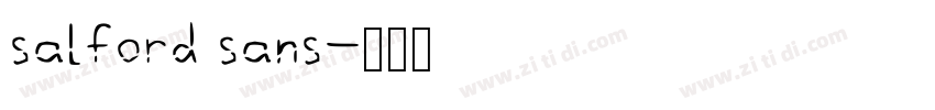 salford sans字体转换